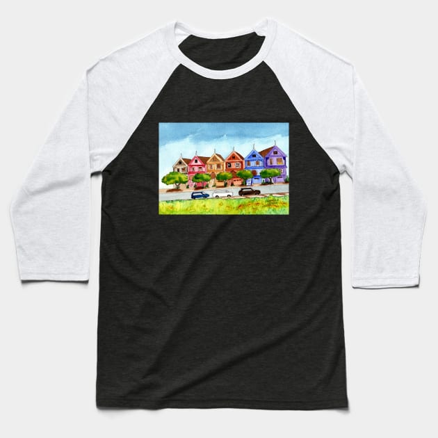 Painted Ladies Baseball T-Shirt by MMcBuck